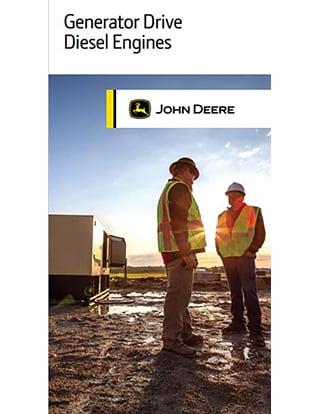 Un trabajador de John Deere con sombrero y gafas trabajando en una máquina