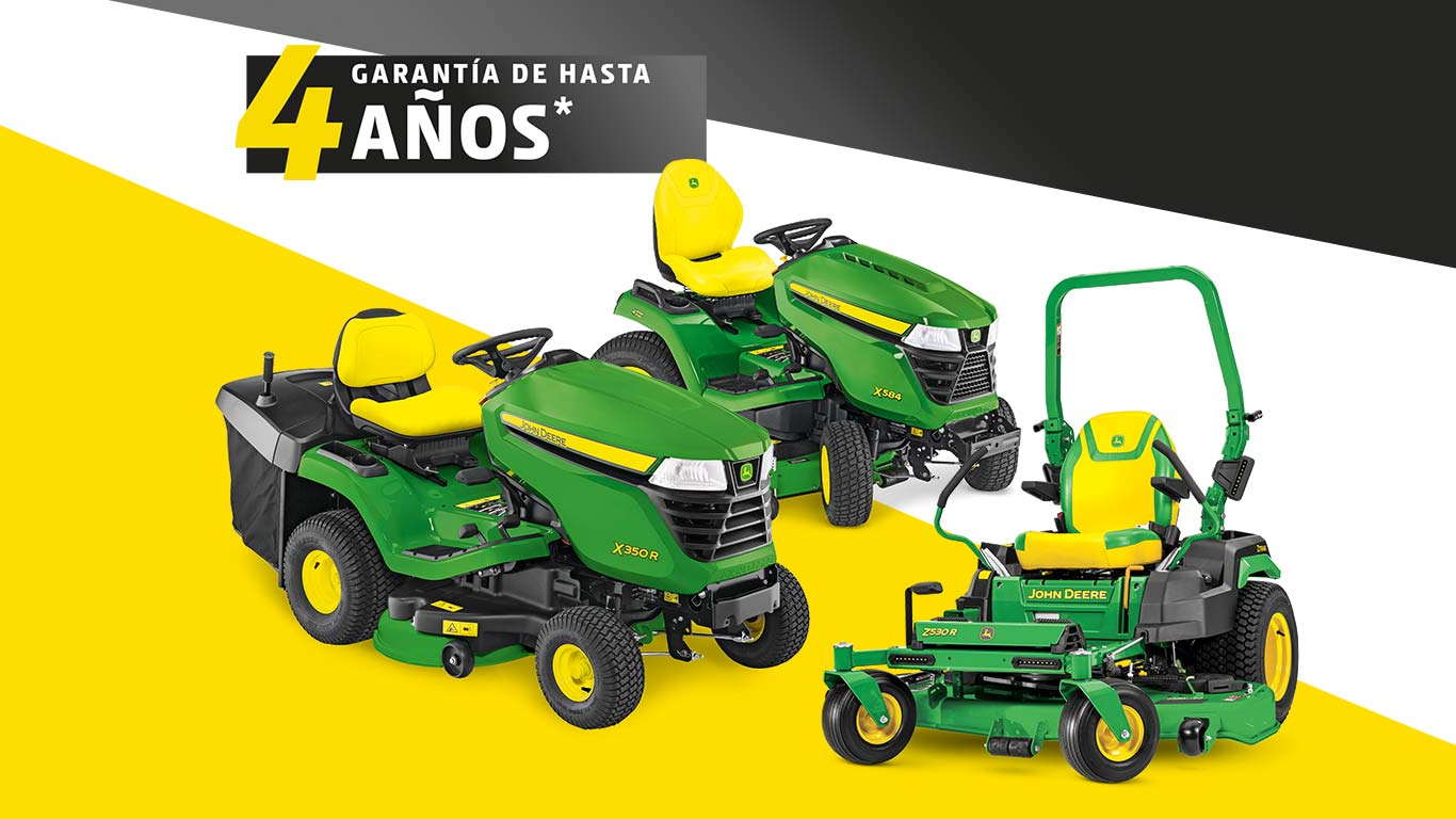 Hasta 4 años de garantía para los minitractores de la serie X300, X500 y Z500