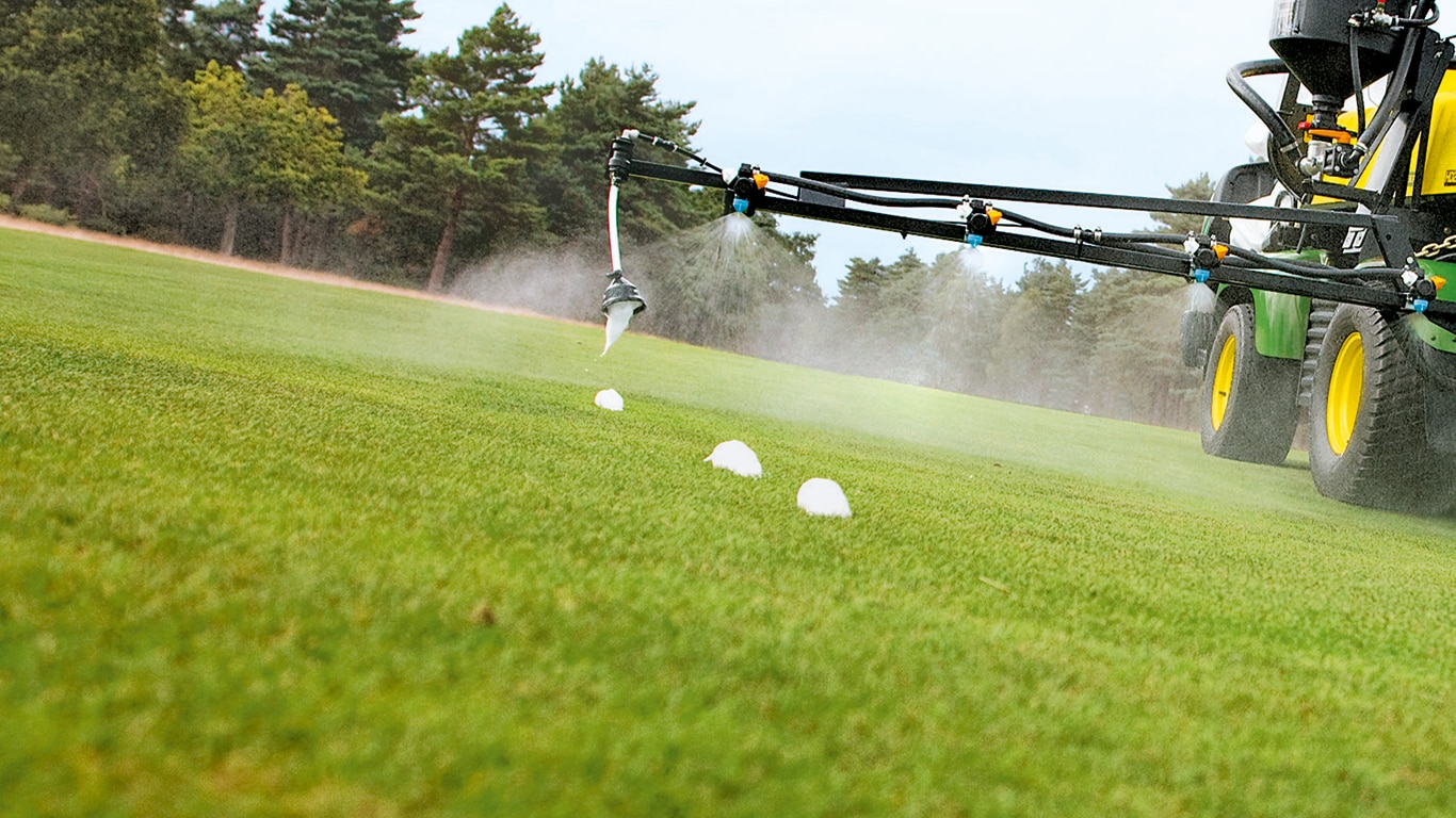 Pulverizador, campo de golf, campo, generador de espuma