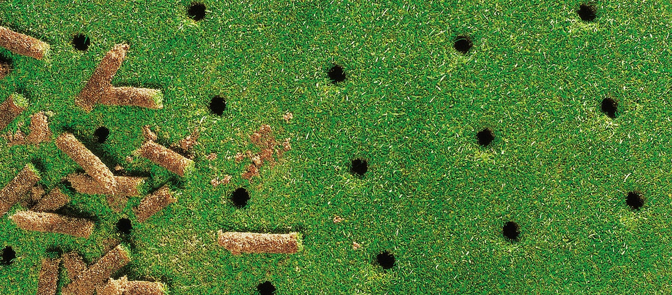 Golf y deportes, aireadores manuales y suspendidos, campo, campo de golf